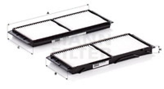 Filtr kabinowy MANN-FILTER CU26008-2 CU260082