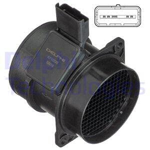 PRZEPŁYWOMIERZ POWIETRZA DELPHI AF10370 12B1 1920AG CITROEN FIAT PEUGEOT