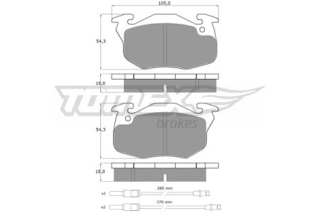 Klocki hamulcowe TOMEX 10341 21414180