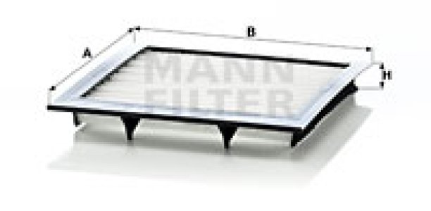 Filtr kabinowy MANN-FILTER CU1009 