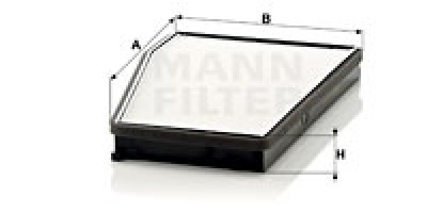 Filtr kabinowy MANN-FILTER CU3040 