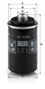 Filtr oleju MANN-FILTER W719/45 W71945