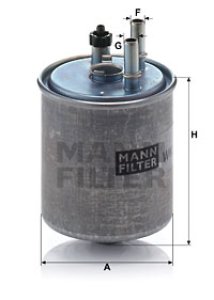 Filtr paliwa MANN-FILTER WK918/2X WK9182X