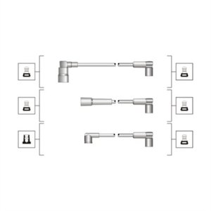 Przewody wysokiego napięcia komplet MAGNETI MARELLI MSQ0080 
