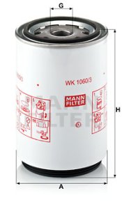 Filtr paliwa MANN-FILTER WK1060/3X WK10603X