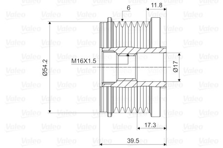 Sprzęgło alternatora VALEO 588062 353310