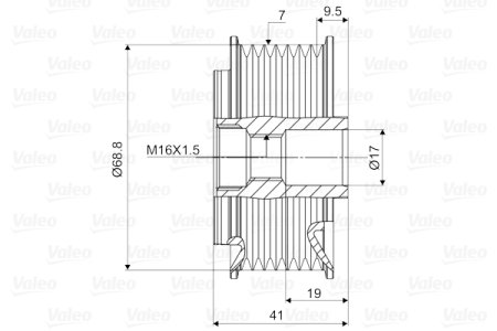 Sprzęgło alternatora VALEO 588075 