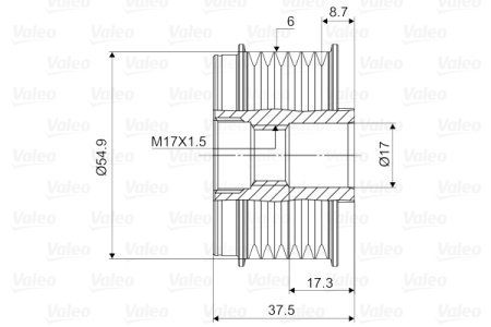 Sprzęgło alternatora VALEO 588087 1800A061