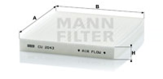 Filtr kabinowy MANN-FILTER CU2043 