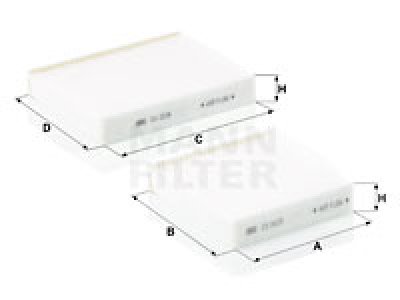 Filtr kabinowy MANN-FILTER CU21000-2 CU210002