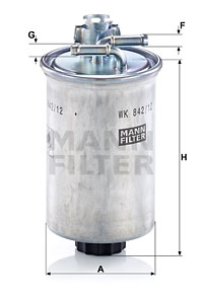 Filtr paliwa MANN-FILTER WK842/12X WK84212X