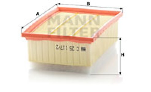 Filtr powietrza MANN-FILTER C25117/2 C25117
