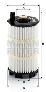 Filtr oleju MANN-FILTER HU7005X 