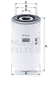 Filtr oleju MANN-FILTER W9019 