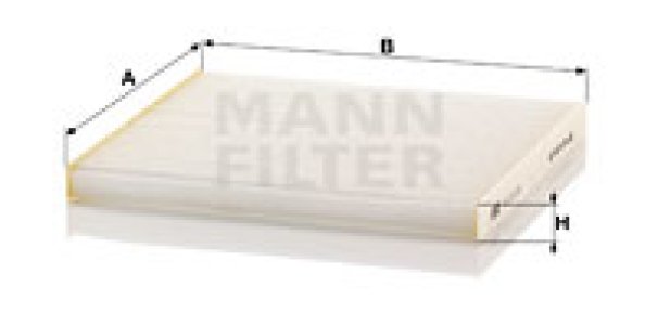 Filtr kabinowy MANN-FILTER CU23011 