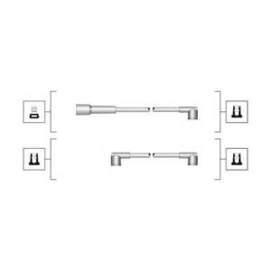 Przewody wysokiego napięcia komplet MAGNETI MARELLI MSQ0040 
