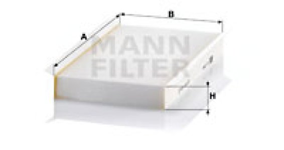 Filtr kabinowy MANN-FILTER CU2747 