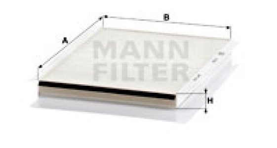Filtr kabinowy MANN-FILTER CU2839 