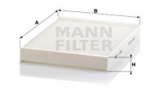 Filtr kabinowy MANN-FILTER CU2842 