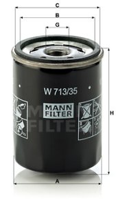 Filtr oleju MANN-FILTER W713/35 W71335