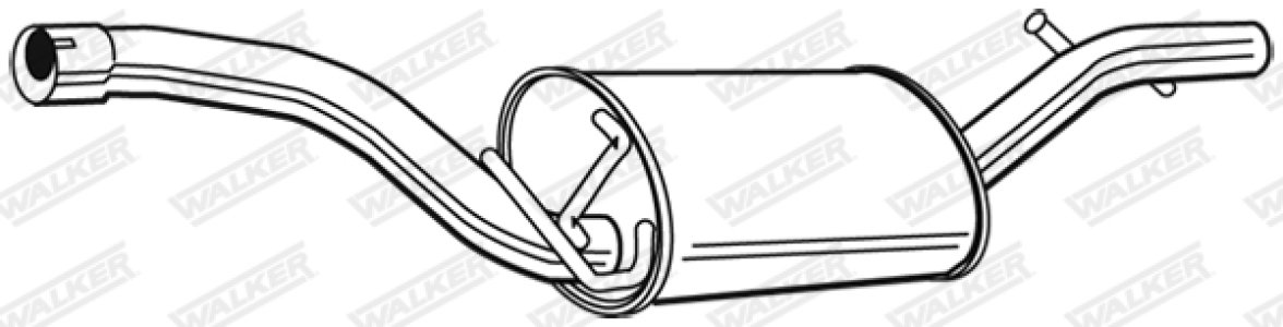 TŁUMIK ŚRODKOWY FORD