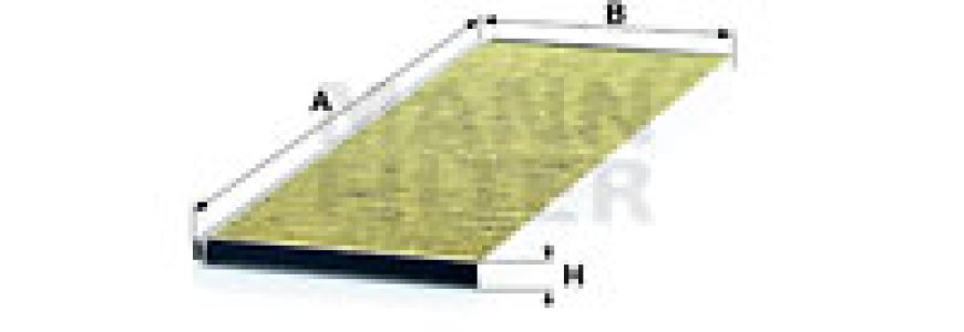 FILTR KABINY WEGLOWY Z POLIFENOLEM