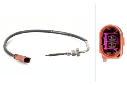 CZUJNIK TEMPERATURY SPALIN HELLA 6PT014495061 03P906088C SEAT SKODA VW