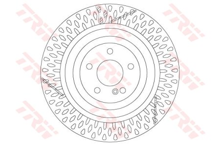 TARCZA HAMULC. MERCEDES W222 S-KLASA  13- TYŁ