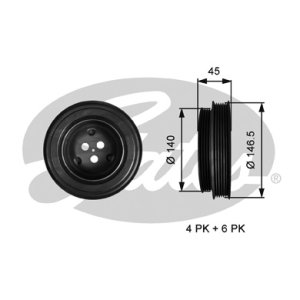 KOŁO PASOWE GATES TVD1138 