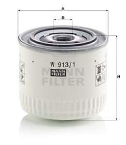 Filtr oleju MANN-FILTER W913/1 W9131