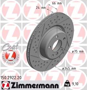 Tarcza hamulcowa ZIMMERMANN 150.2922.20 34206797598