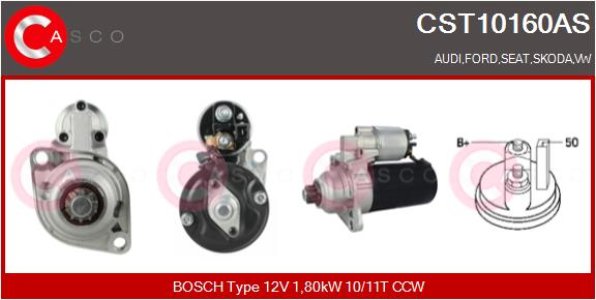 ROZRUSZNIK CASCO CST10160AS 12V 1.8KW