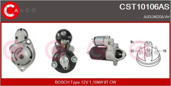 ROZRUSZNIK CASCO CST10106AS 12V 1.1KW