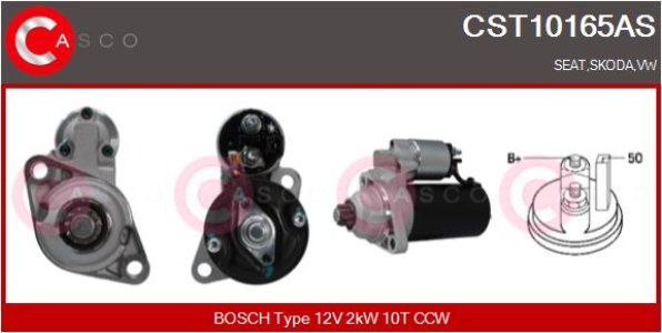 ROZRUSZNIK CASCO CST10165AS 12V 2.0KW