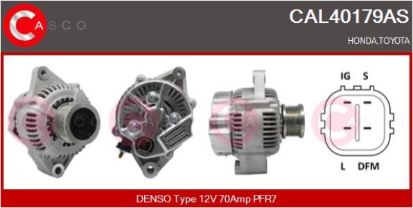 ALTERNATOR 12V 70A CASCO CAL40179AS