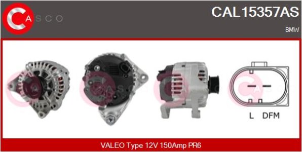 ALTERNATOR Casco CAL15357AS 12V 150A