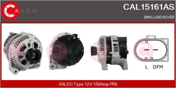 ALTERNATOR 12V 150A CASCO CAL15161AS 