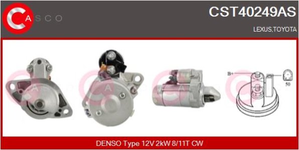Rozrusznik CASCO CST40249AS 12V 2.0KW