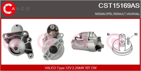 ROZRUSZNIK CASCO CST15169AS 12V 2.2KW