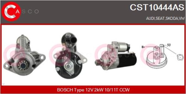 ROZRUSZNIK CASCO CST10444AS 12V 2.0KW