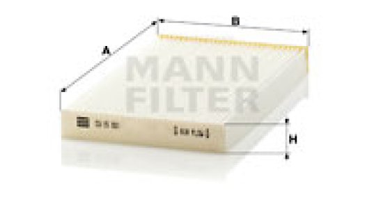 Filtr kabinowy MANN-FILTER CU15001 