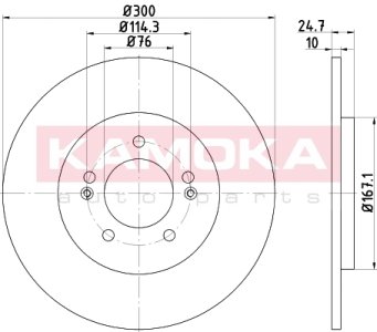 TARCZA HAMULC. TYŁ HYUNDAI I40 11-