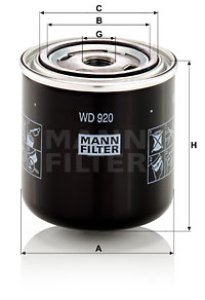 Filtr oleju MANN-FILTER WD920 