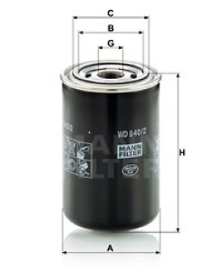 Filtr oleju MANN-FILTER WD940/2 WD9402