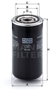 Filtr oleju automatyczna skrzynia biegów MANN-FILTER WD950/3 WD9503