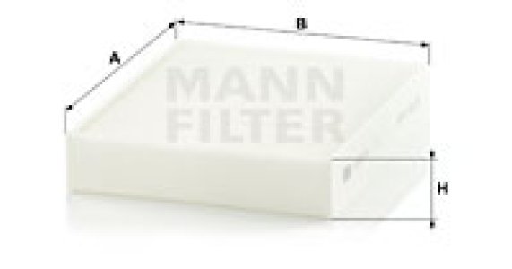 Filtr kabinowy MANN-FILTER CU25001 