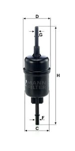 Paliwa MANN-FILTER WK511/2 WK5112