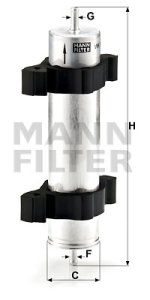 Filtr paliwa MANN-FILTER WK521/2 WK5212