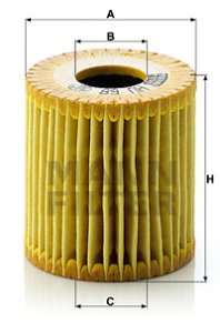 Filtr oleju MANN-FILTER HU68X 