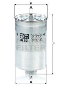 Filtr paliwa MANN-FILTER WK853 